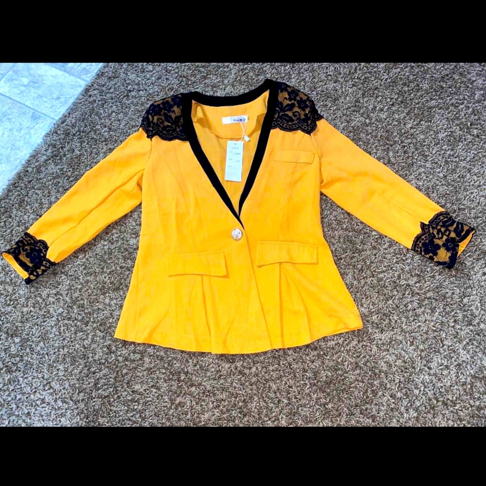 Black & Yellow blazer